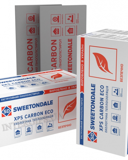 ЕКСТРУЗІЙНИЙ ПІНОПОЛІСТИРОЛ CARBON ECO FAS 118х58х5см (8шт/уп) РИФЛЕННЫЙ