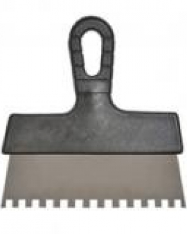 Шпатель с пластмассовой ручкой, 250 мм, зуб 8х8 мм (Украина)