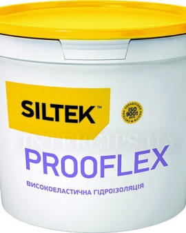 Prooflex Високоеластична однокомпонентна гідроізоляція Siltek 7,5кг