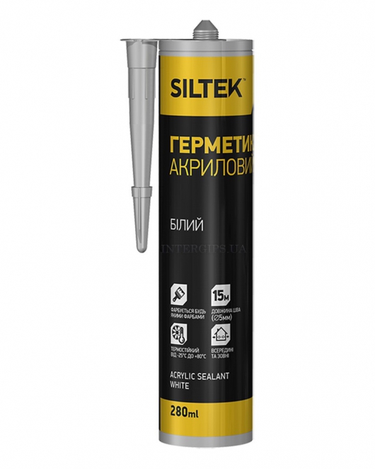 Siltek Герметик акриловий білий  (280мл)