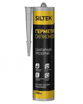 Герметик силиконовый универсальный прозрачный (280 мл) Siltek 