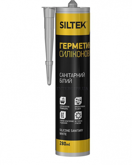 Герметик силиконовый универсальный белый (280 мл) Siltek 