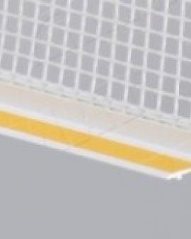 Профиль ПВХ приоконный 3/9мм с сеткой 145 2,5м (белый)