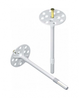 Дюбель для термоизоляци с металлическим гвоздем и термозаглушкой.К1-90/10