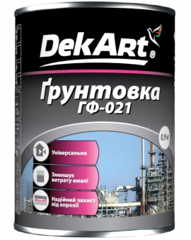 Грунтовка ГФ-021 сіра ТМ "DekArt"- 2,8 кг
