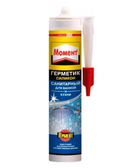 Силиконовый санитарный герметик МОМЕНТ ( 280мл) прозрачный