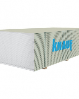 Гипсокартон (стеновой) KNAUF 1,20х3,0х12,5 мм