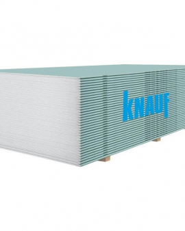 Гипсокартон влагостойкий KNAUF 1,20х2,0мх9,5мм