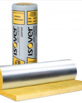 Утеплитель Isover Сауна 50мм (15кв.м/рул)