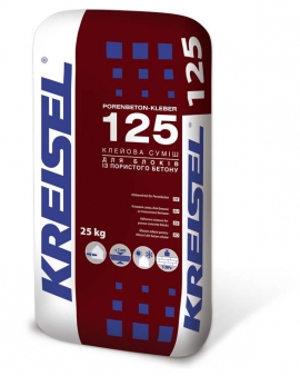 125 Porenbtonkleber (25 кг.)  КREISEL - Кладочная смесь для керамоблоков