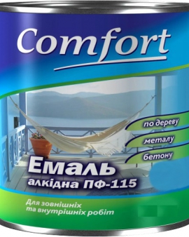 Емаль КОМФОРТ ПФ 115 коричневий 0,9 кг