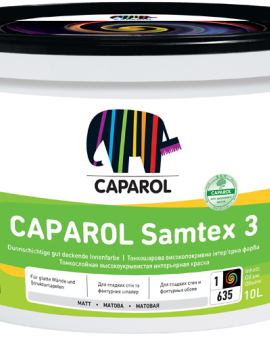 Samtex 3 Base1 матовая латексная краска КАПАРОЛ 10 л