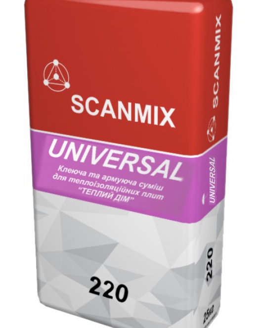 220 SCANMIX UNIVERSAL (25кг) - Суміш клейова та армуюча