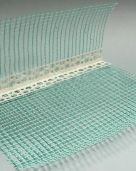 Профіль кутовий ПВХ 2,5 м із сіткою 10х10 (165 г/м2)