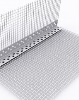 Профіль кутовий ПВХ  3 м із сіткою 7х7 (щільність 145 г/м2) 